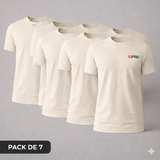Pack de 7 T-shirts 100% Coton