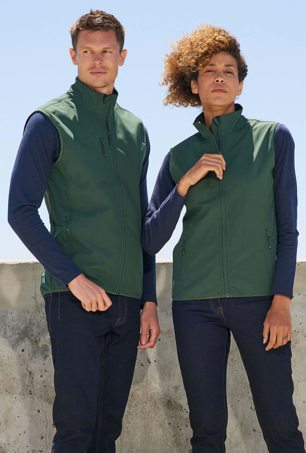 Veste zippée Falcon softshell sans manche pour homme - 03825