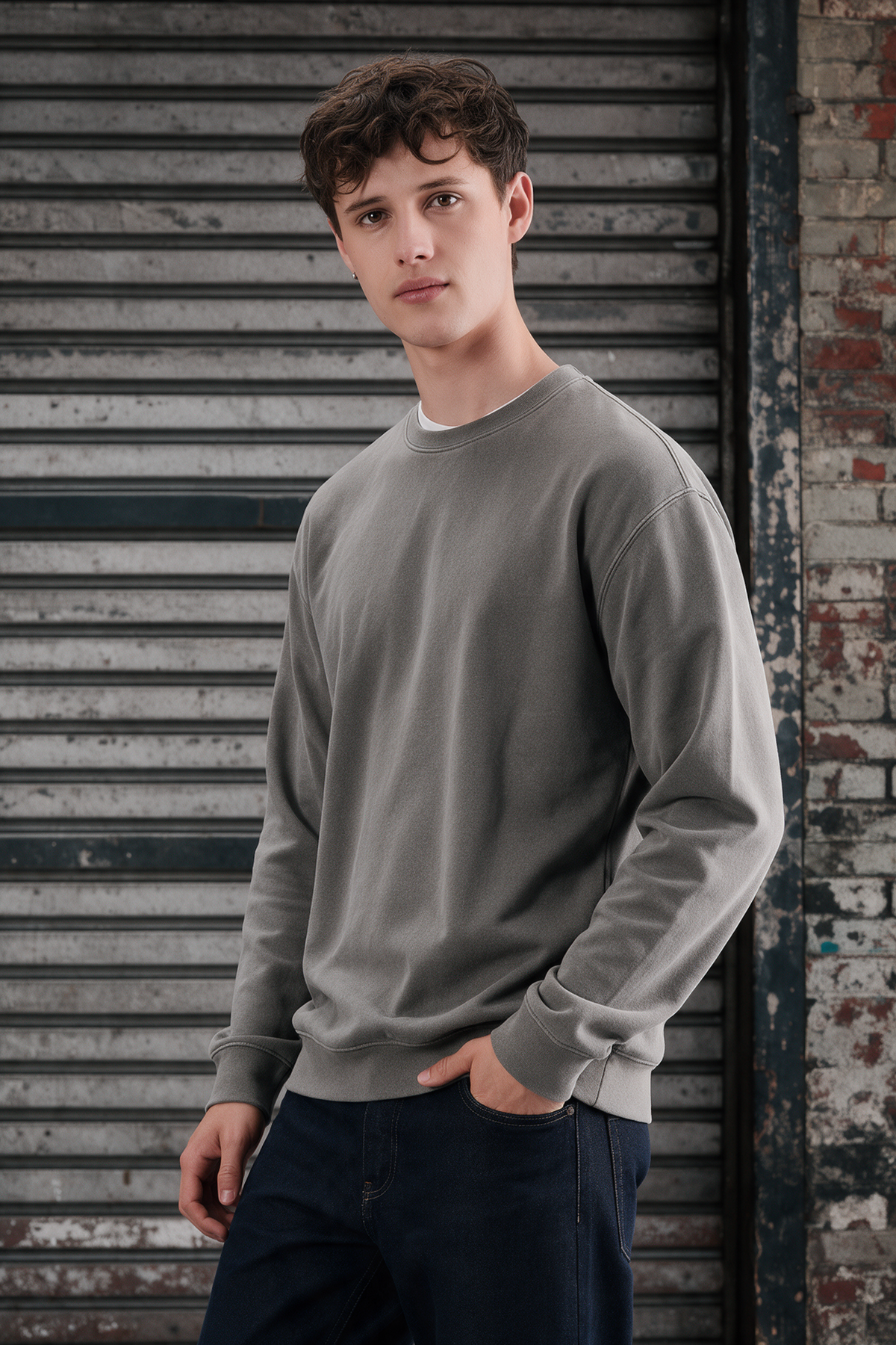 Sweat-shirt Columbia unisexe col rond - 03814