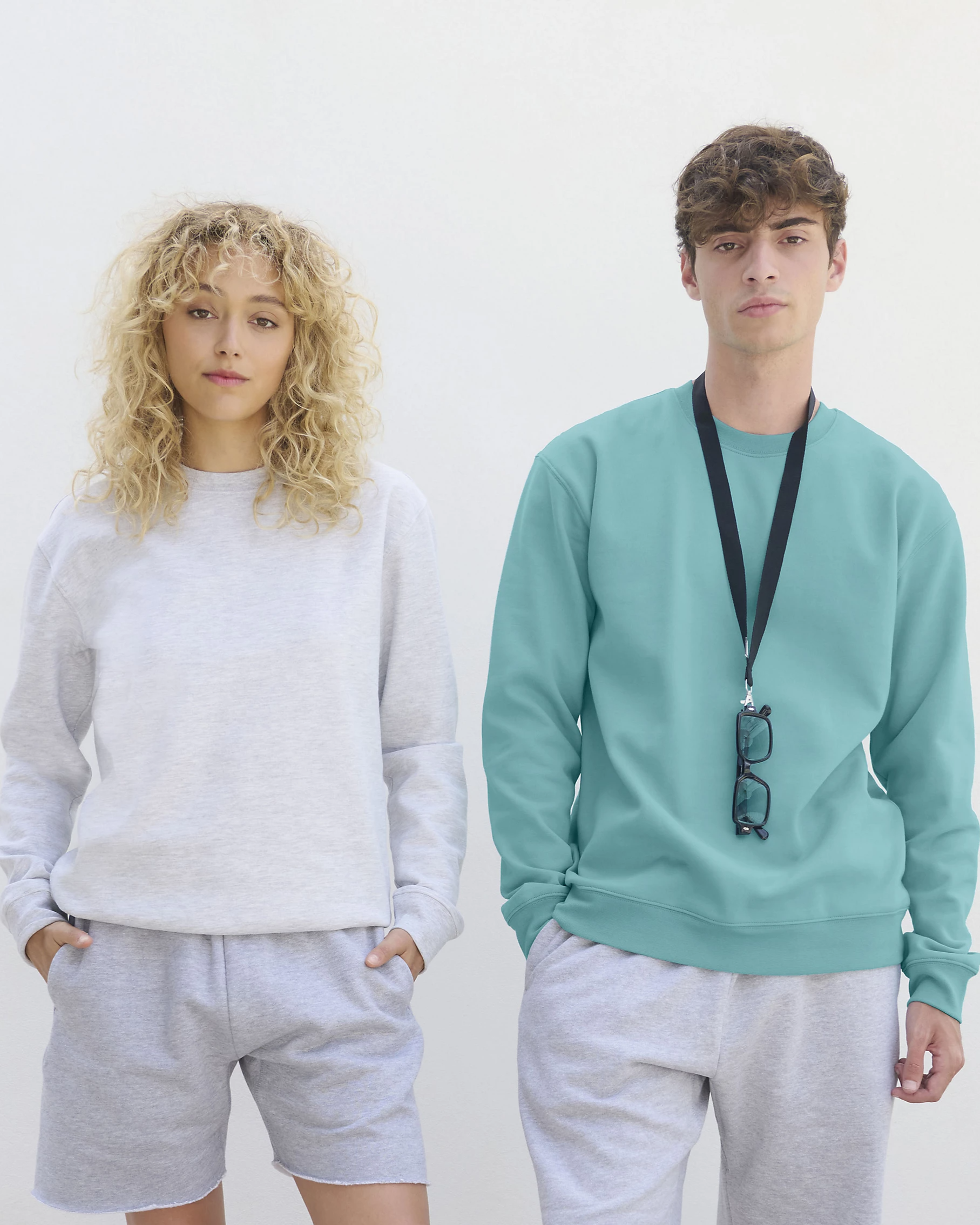 Pack de 7 Sweats col rond UNISEXE - Coton Bio